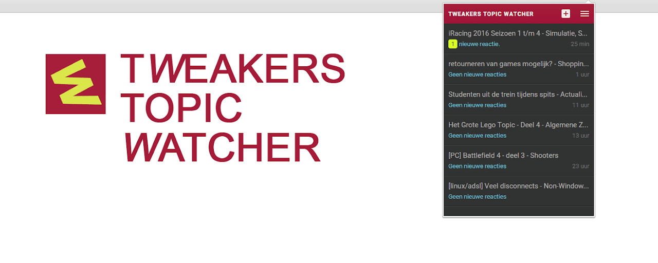 tweakers topic watcher Preview image 2