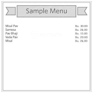 Changu Mangu Vadapav Centre menu 