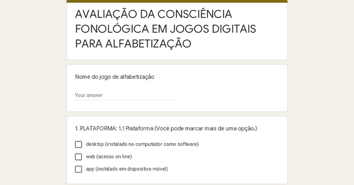 Material Didático Consciência Fonológica: jogos digitais para a