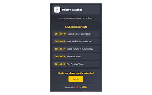 Udemy Watcher Preview 2