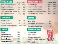 Burger home's menu 2