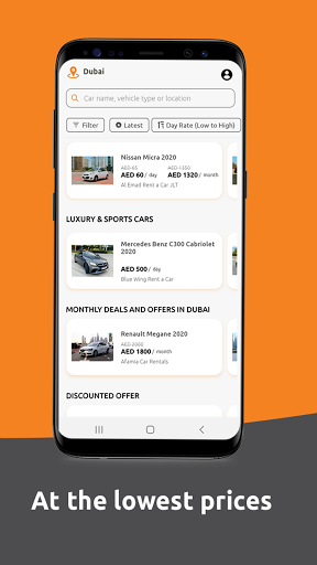 Screenshot OneClickDrive Car Rental