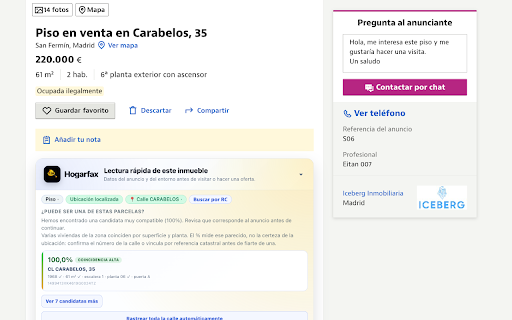 Hogarfax para Idealista — Informe de vivienda gratis screenshot 1