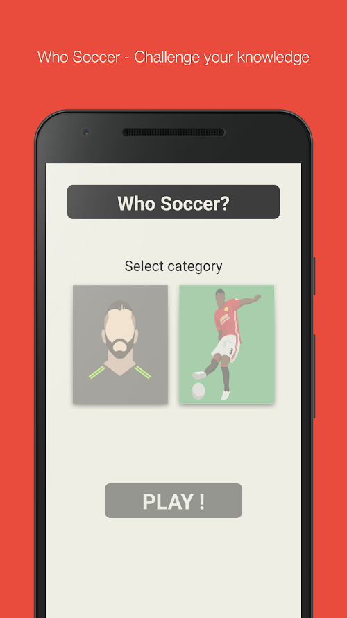 Android application Who Soccer Quiz screenshort