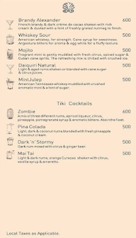 Beachcomber menu 2