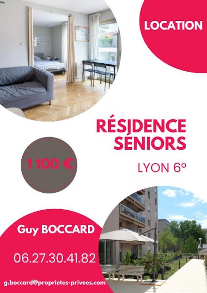 Location  appartement 2 pièces 34.2 m² à Lyon 6ème (69006), 1 100 €