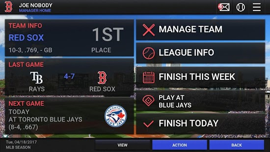 MLB Manager 2017 Screenshot