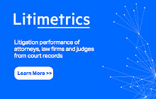 Litimetrics litigation analytics extension small promo image