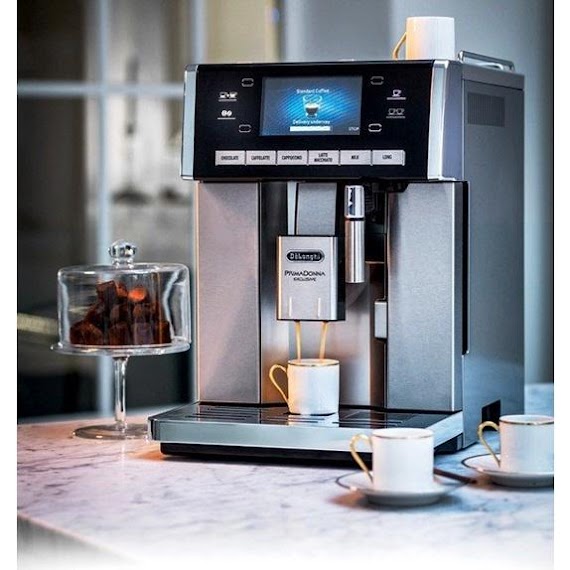 Máy Pha Cà Phê Tự Động Delonghi Primadonna Esam 6900, Máy Pha Cafe, Espresso, Cappuccino, Made In Italy, Bh 12 Tháng