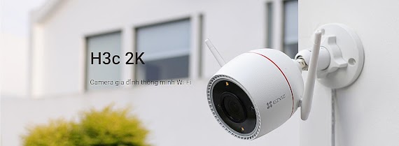 Camera Wifi Ezviz H3C 2K, Độ Phân Giải 3Mp, Có Màu Ban Đêm, Tùy Chỉnh Vùng Cảnh Báo, Hàng Chính Hãng - Bảo Hành 2 Năm