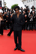 Alton Mason attends the red carpet during the Cannes film festival.