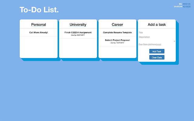 To-Do List. chrome extension