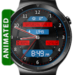 Cover Image of 下载 Black Metal LED HD WatchFace Widget Live Wallpaper 4.6.5 APK