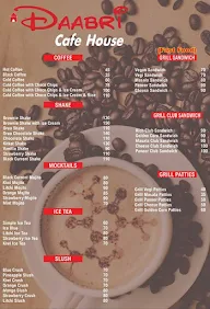 Daabri Cafe House menu 1