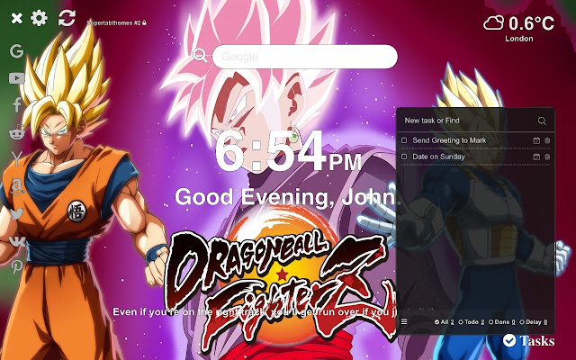 Dragon Ball Fighterz  Wallpaper Tab Theme