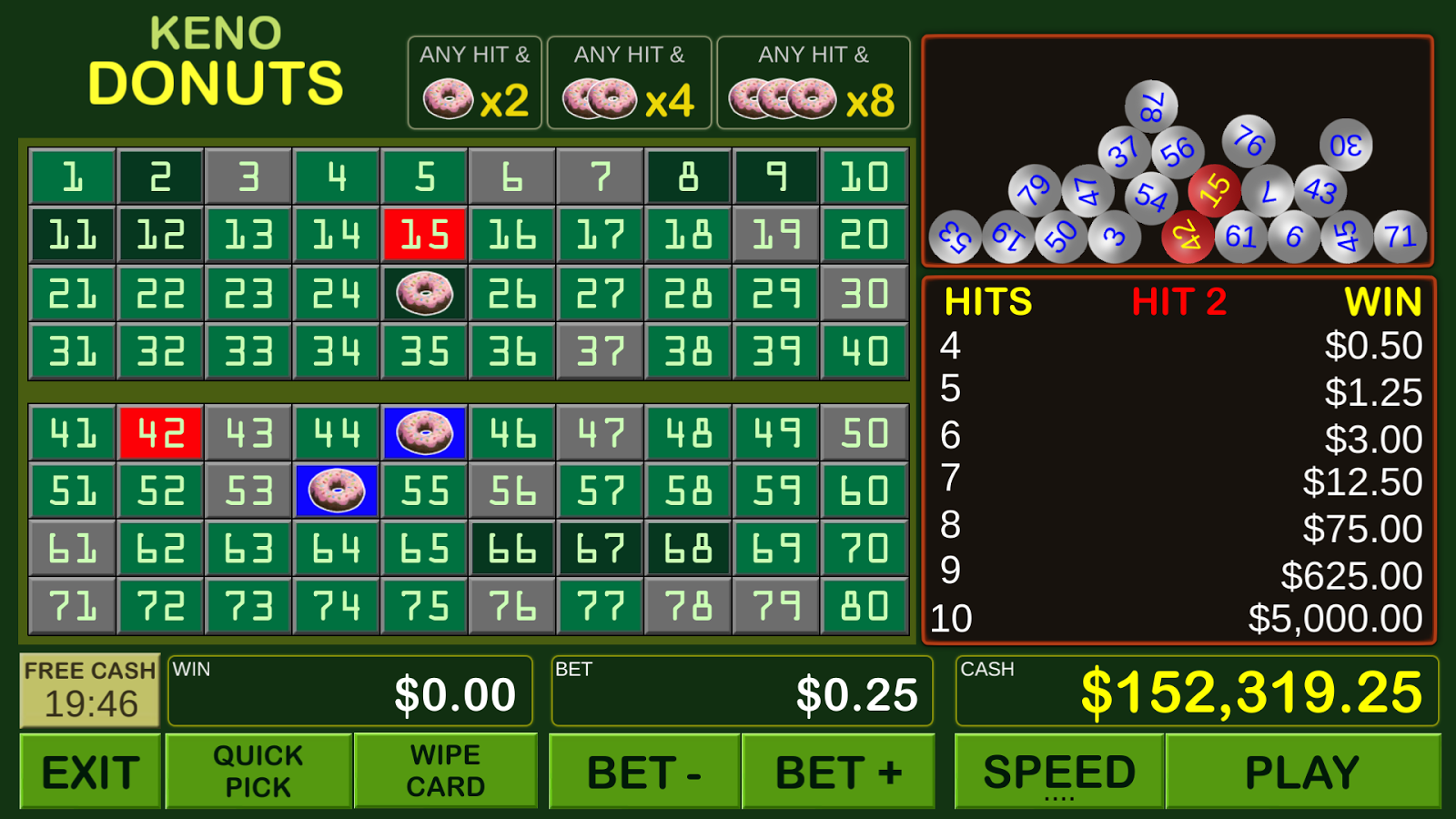 Keno Donut - Las Vegas Lottery Screen 3