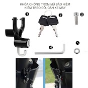 Khóa Gắn Xe Máy Chuyên Dùng Chống Trộm Mũ Bảo Hiểm, Treo Đồ Đa Năng, Bằng Hợp Kim Chắc Chắn (Kctm.0698)