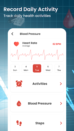 Screenshot Blood Pressure Tracker