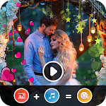 Cover Image of ดาวน์โหลด Heart Photo Effect Video Maker with Music 1.0 APK