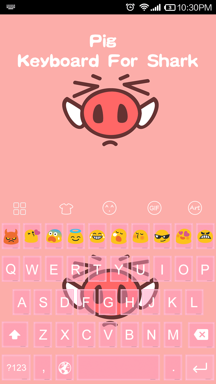 Funny pig for Eva Keyboard Screen 2