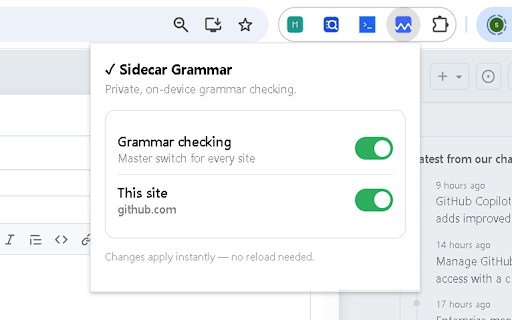 Sidecar Grammar screenshot 2