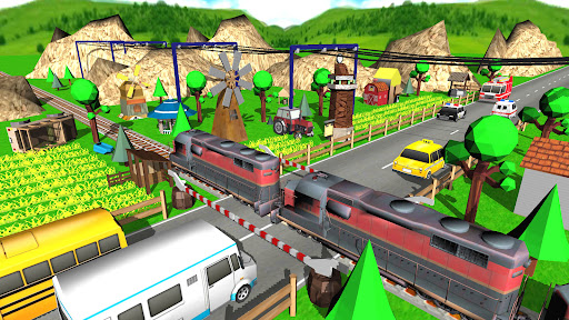 Screenshot Train Road Crossy 3D Railroad