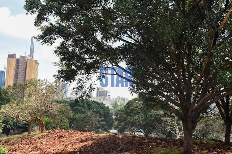 Uhuru Park renovations beginning to take shape on November 22, 2021 , Nairobi