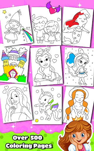 Princess Coloring Book for Kids & Girls Games ?  screenshots 2