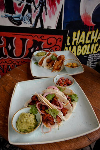 Colourful tacos served up at La Santa Muerte in Melville, Joburg.