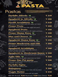 The House Of Pasta menu 1