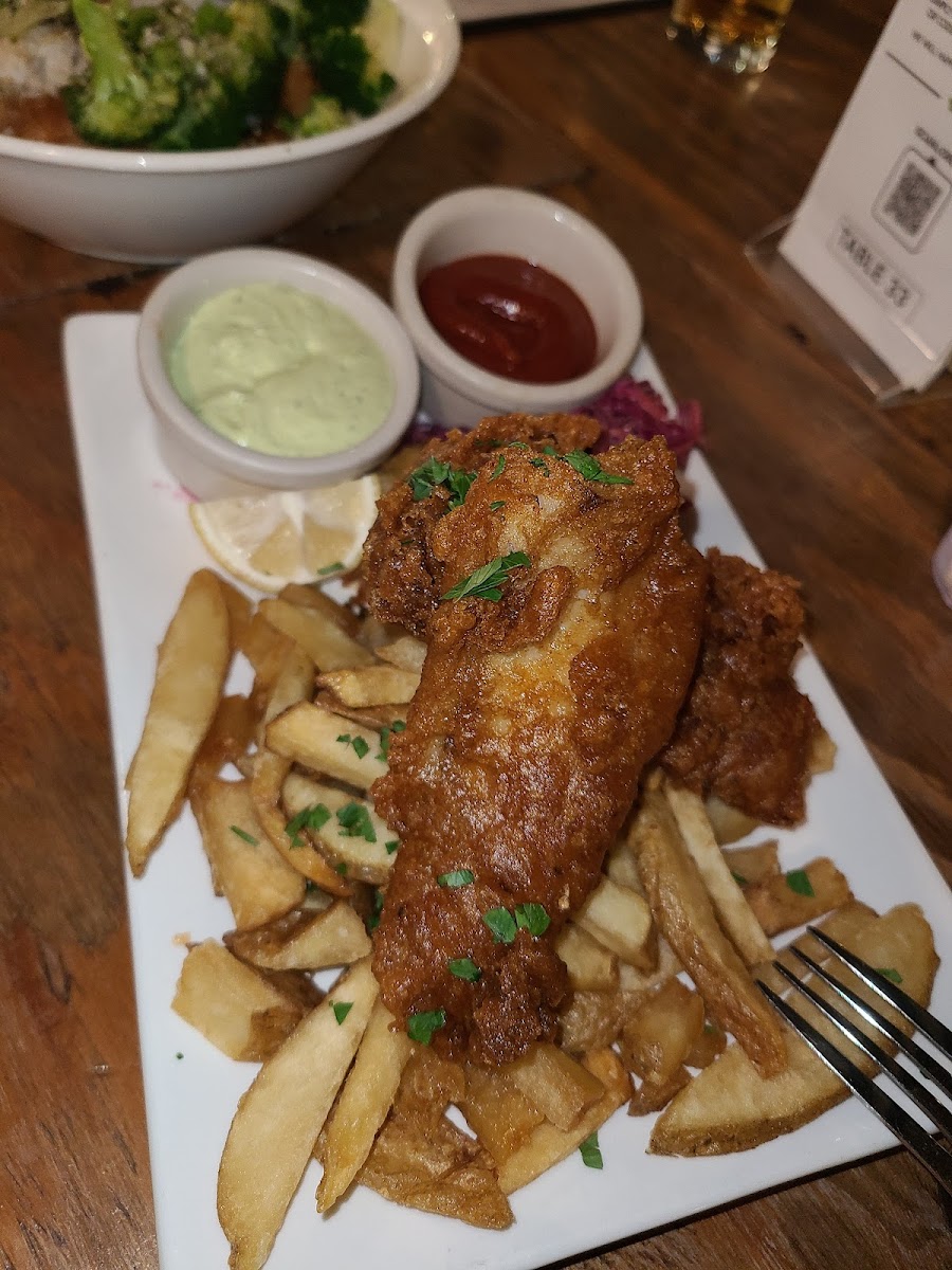 Gluten-Free Fish & Chips at Buck Wild Brewing & Taproom