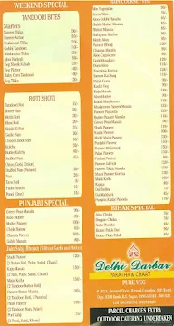 Delhi Darbar menu 1