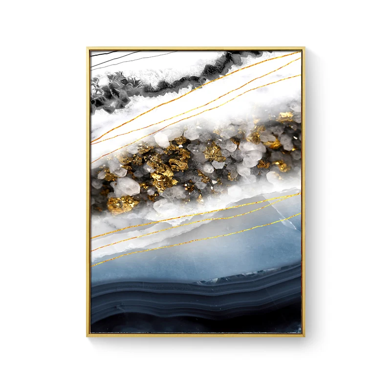 Title 2, Arte de pared moderna en lienzo, pintura abstra...