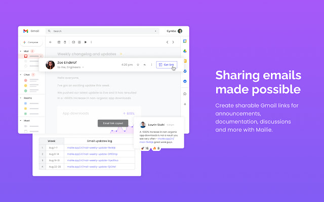 Mailie chrome extension