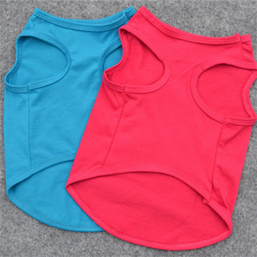Title 7, Pure Color Cotton Dog Vest Pet Clothing Comfort...