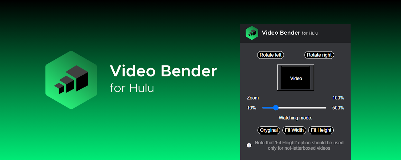 Hulu Video Bender: rotate and zoom video Preview image 2