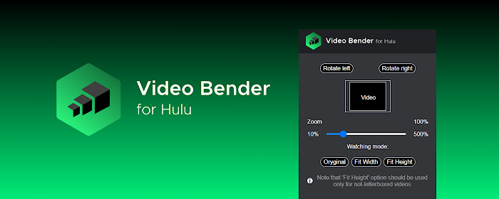 Hulu Video Bender: rotate and zoom video marquee promo image