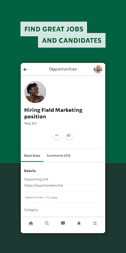 Screenshot Starbucks Alumni Community