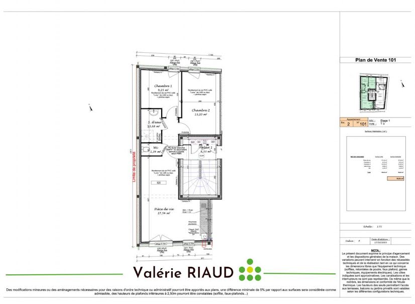 Vente appartement 3 pièces 55.01 m² à Muzillac (56190), 192 116 €