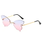 Gold frame upper blue powder