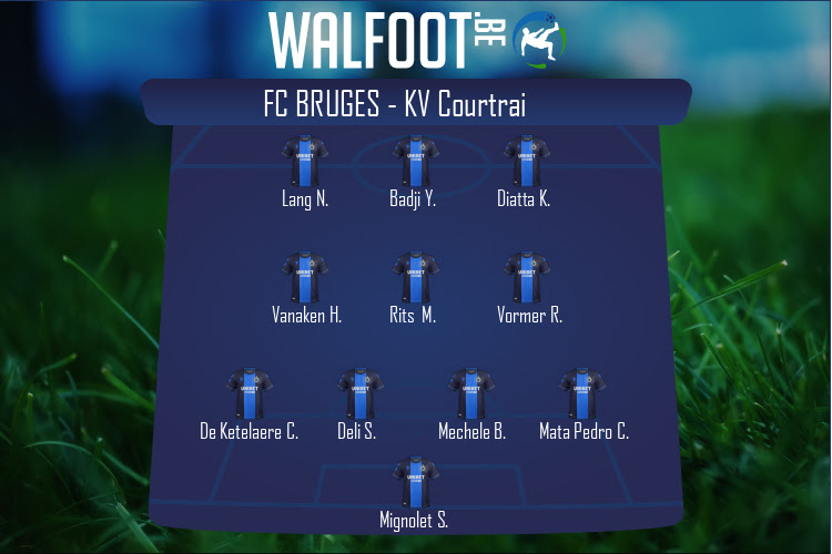 Composition FC Bruges | FC Bruges - KV Courtrai (21/11/2020)