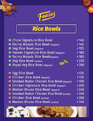 Faasos Signature Wraps & Rolls menu 3