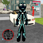 Neon Iron Stickman Rope Hero City Gangstar Mafia 1.6