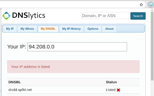 My IP address