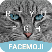 Blue Eyes Cat Keyboard Theme for Whatsapp  Icon