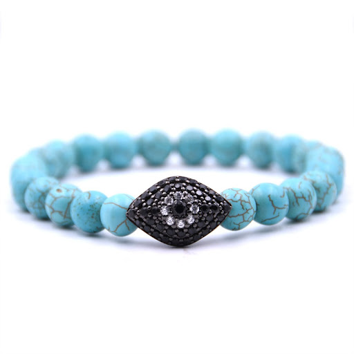 Title 1, Black Eye Bracelet Micro Inlaid Zircon Copper J...