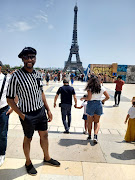 Lesley Mofokeng enjoying his time in Paris. 