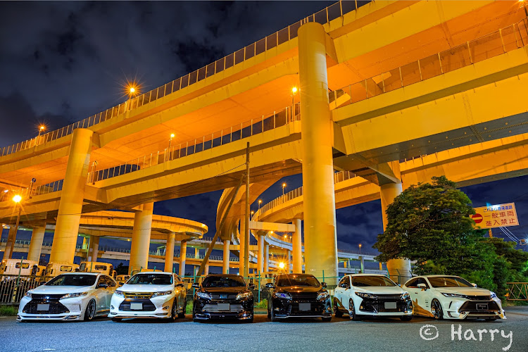 ハリアーのプチオフ会・夜間撮影・横浜・川崎工業地帯・夏の終わりに関するカスタム事例の投稿画像4枚目