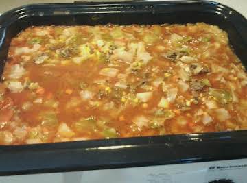 Hamburger Cabbage soup