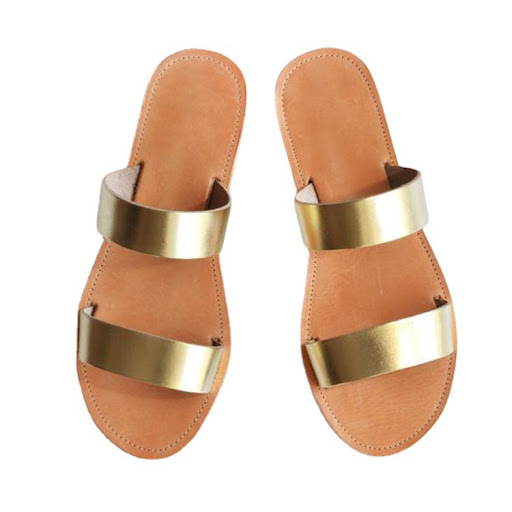 Title 3, Simple Open-toe Flat Sandals and Slippers for s...